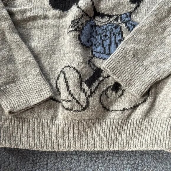 Gray baby Gap Sweater with Mickey Mouse Design - Picture 3 of 5